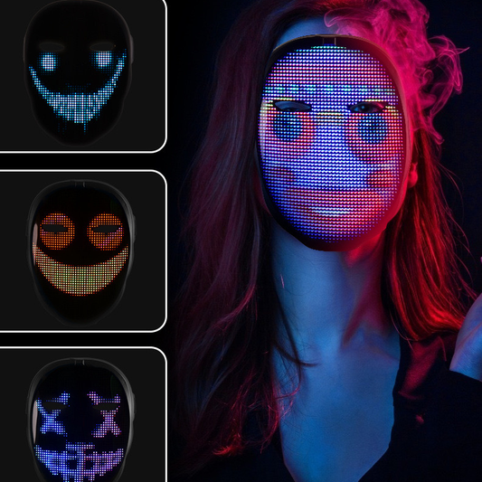LED變臉面具(可自行上傳圖片)