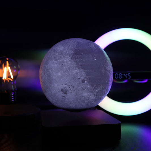 RGB懸浮月球燈